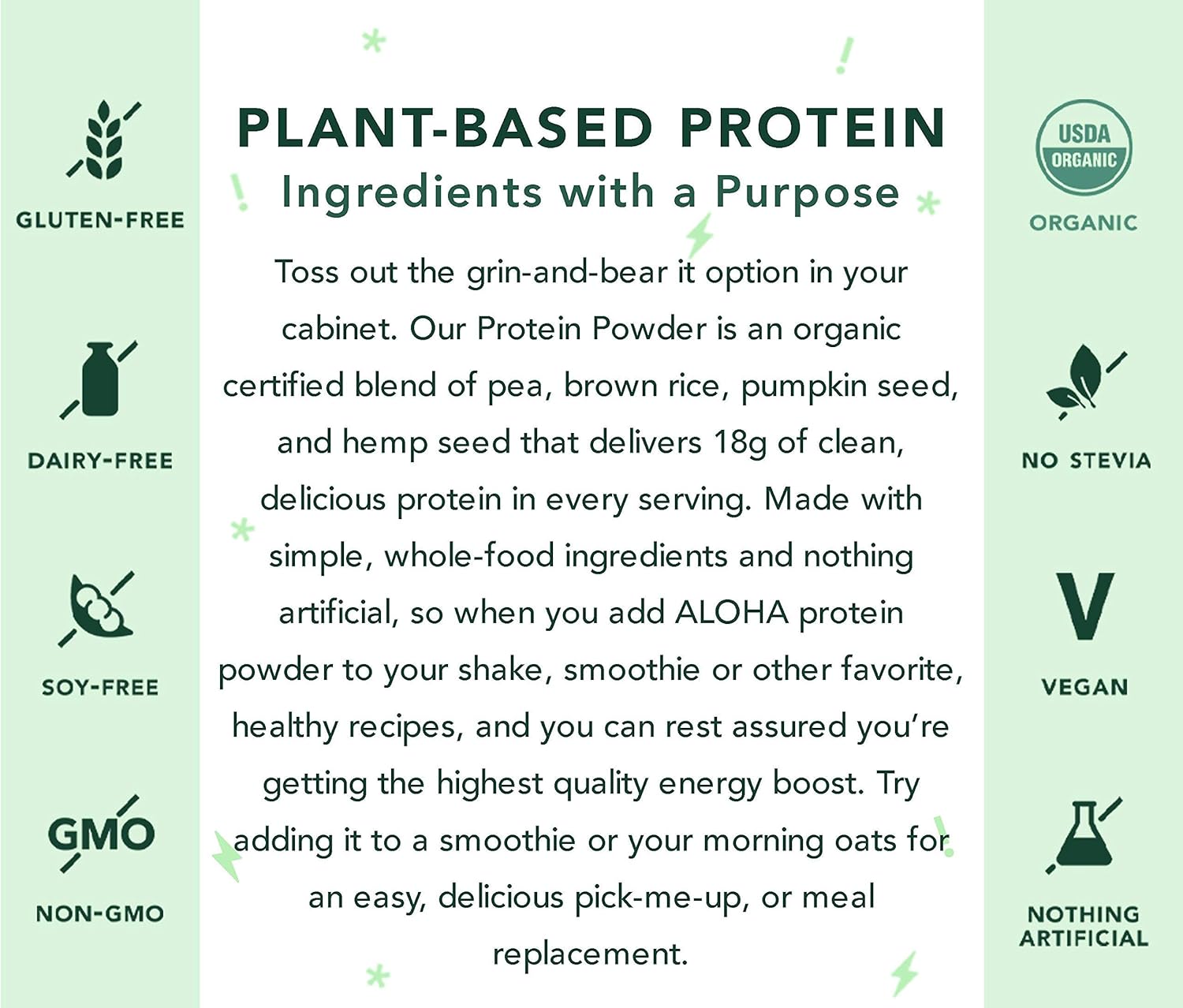 Plant-Based Protein Powder | Organic Chocolate Keto Friendly Vegan Protein with MCT Oil, 19 oz, Makes 15 Shakes, Vegan, Gluten Free, Non-GMO, Stevia Free & Erythritol Free, Soy Free, Dairy Free & Only 4g Sugar: Health & Personal Care