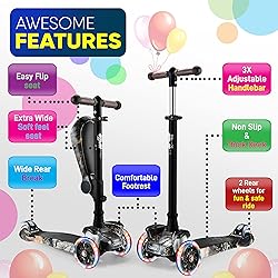 Hurtle Kids Scooter - Child Toddler Kick Scooter