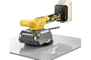 SAMVINOR Tile Vibration Tool for Dewalt 20V Battery, Cordless Tile Leveling Machine, Tiler Tools with Bubble Level Gauge, Large Suction Cup, 5 Speed, Tile Vibrator for Floor Wall(No Battery)