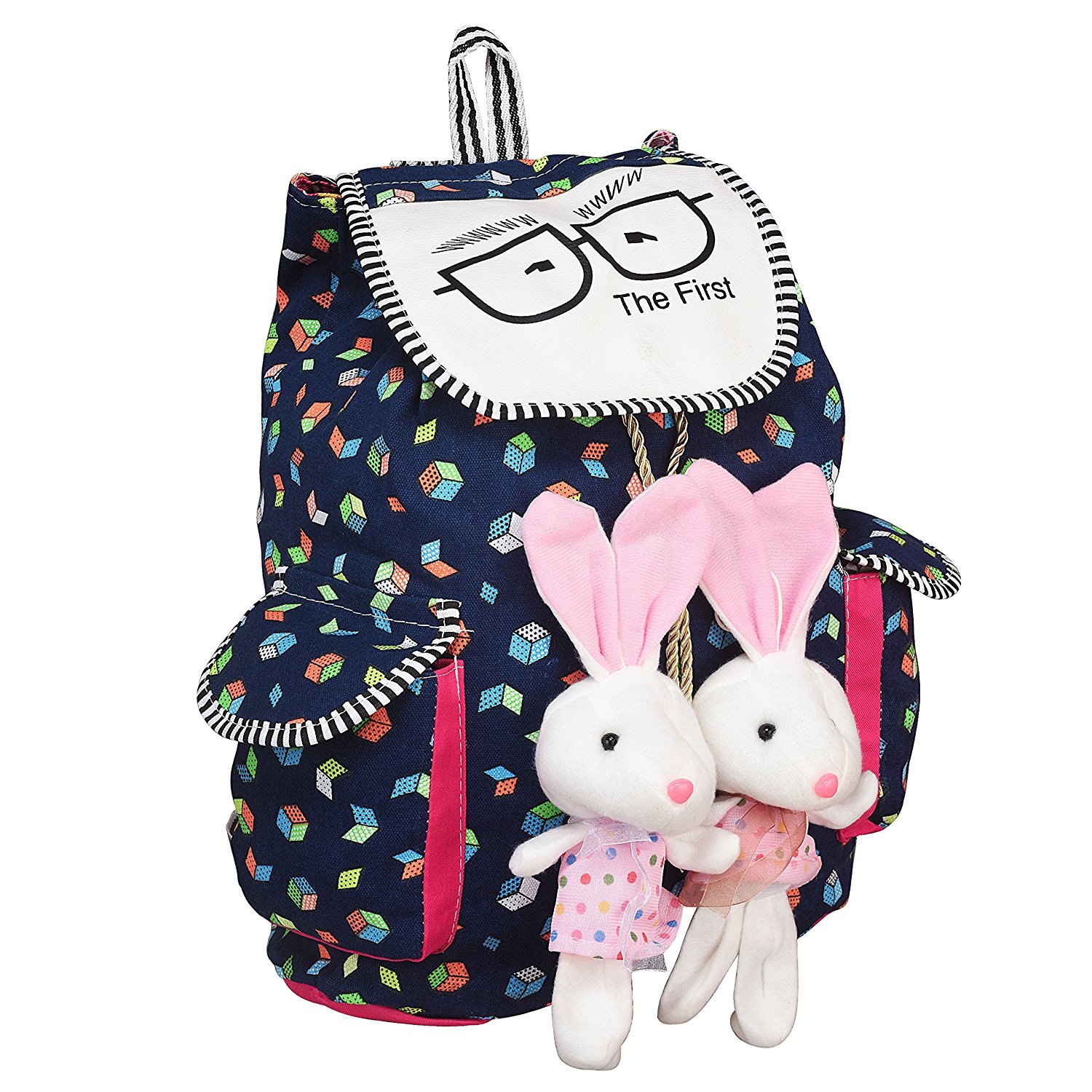 karp canvas multicolour backpack for women