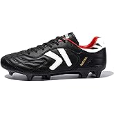 KELME Soccer Cleats Men's FG - Pro Calfskin Leather Soccer Shoes - Outdoor/Indoor Football Boots Unisex Adult Sizes