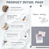 MAKELLO Combination Felt Magnetic Notice Board 60x45cm Aluminum Frame Office view 3