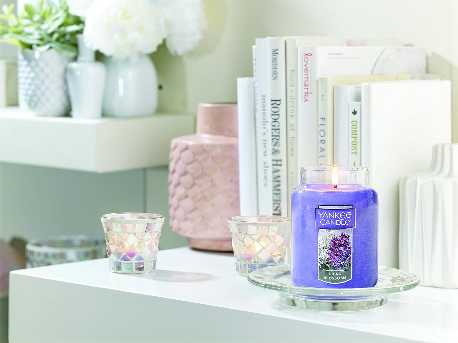 Yankee Candle Large Jar Candle Lilac Blossoms: Home & Kitchen