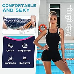 Zando Plus Size Modest Swimsuits One Piece Tummy