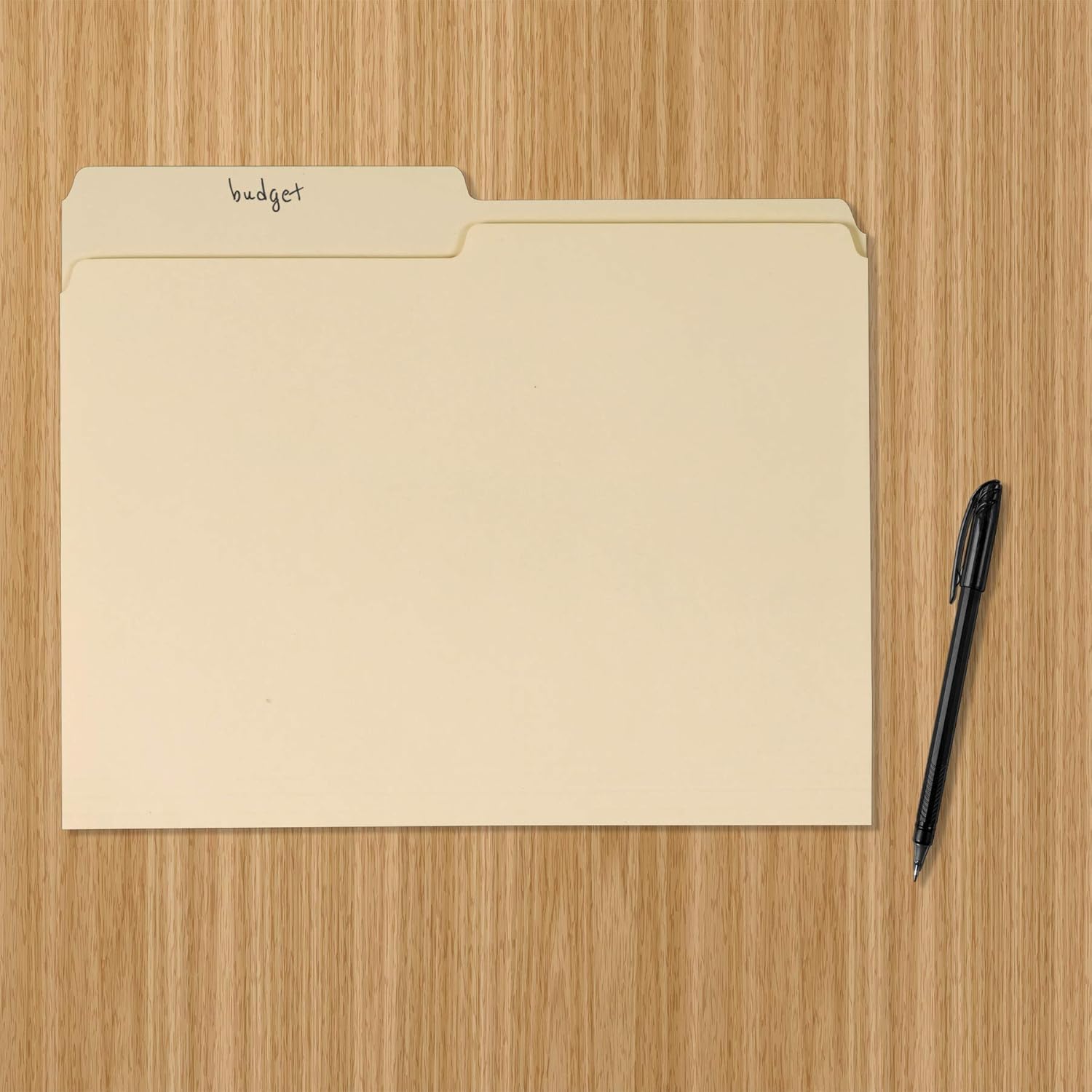 Basics File Folders - 1/2 Tab, Manila, Letter Size, 36-Pack : Office Products
