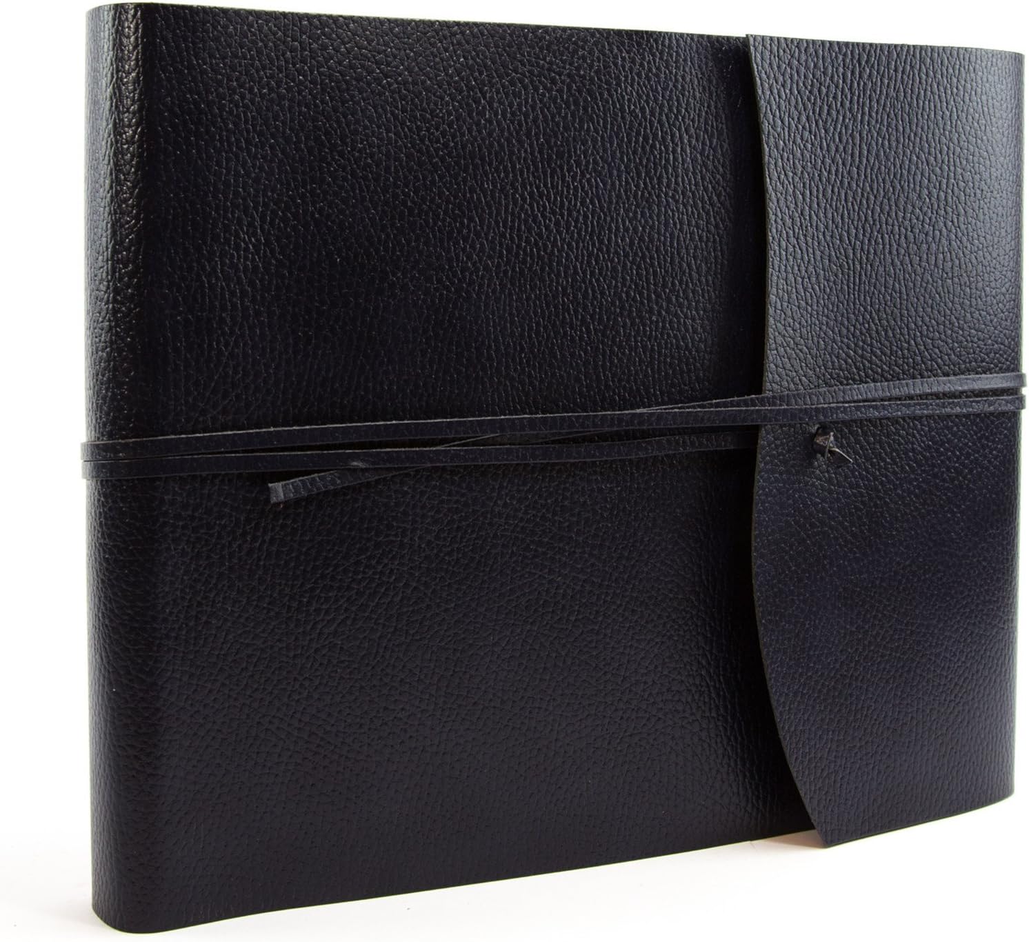 BELCRAFT Tivoli Large Recycled Leather Bound Photo Album, Landscape, MADE IN ITALY, Memory Photo Album, Scrapbook - Image 3