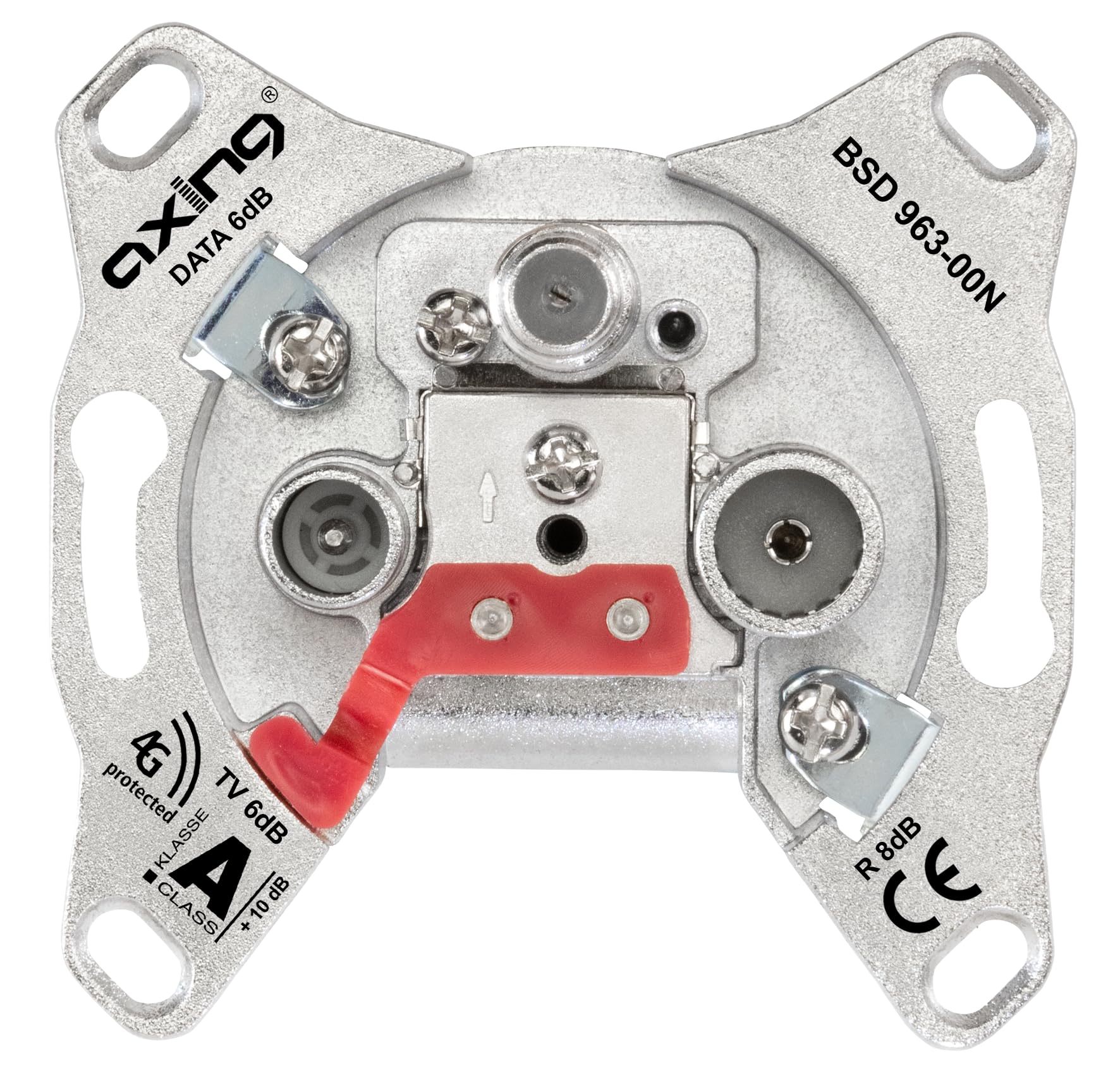 Axing BSD 963-00N Antenna Socket TV, VHF, Data Flush-Mounted Spur Cable Socket