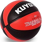 KUYOTQ 3LBS/3.3LBS/2.2LBS Weighted Heavy Training Basketball 29.5/28.5" in and Outdoor Improving Handling Dribbling Passing Rebounding Skill Composite Size 7/6 Weighted Training Basketball Equipment