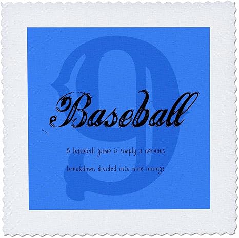 Xander Sports Citations Un Jeu De Baseball Est Tout Simplement Nerveux Panne Attaque Dans 9 Seconde Chance Lit Carres 8x8 Inch Quilt Square Amazon Ca Maison Et Cuisine