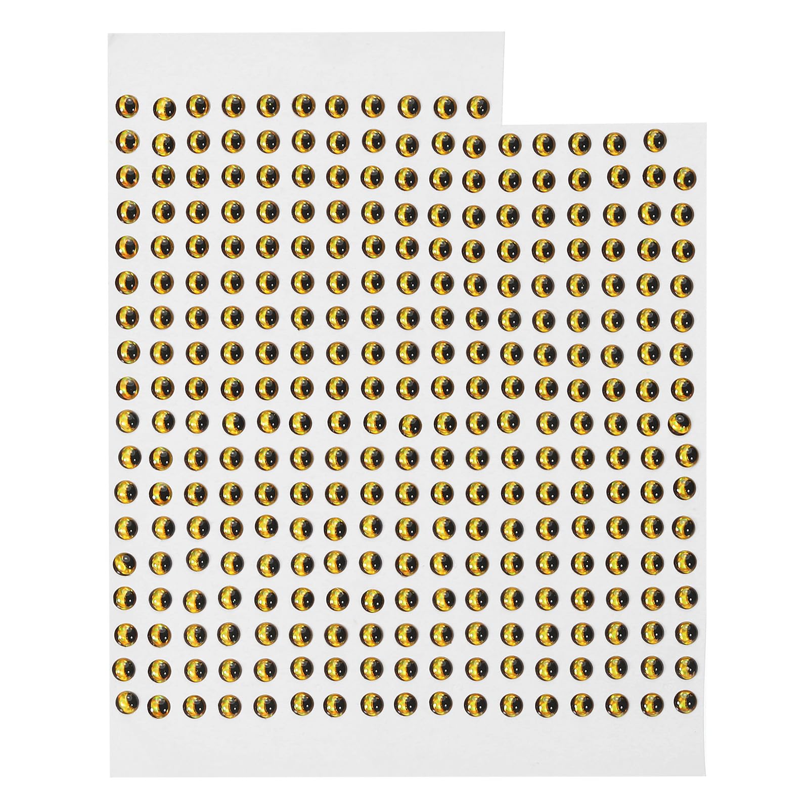 PATIKIL 300Pcs 3mm Fishing Lure Eyes Fly Tying Crafts for Fishing Baits DIY, Gold