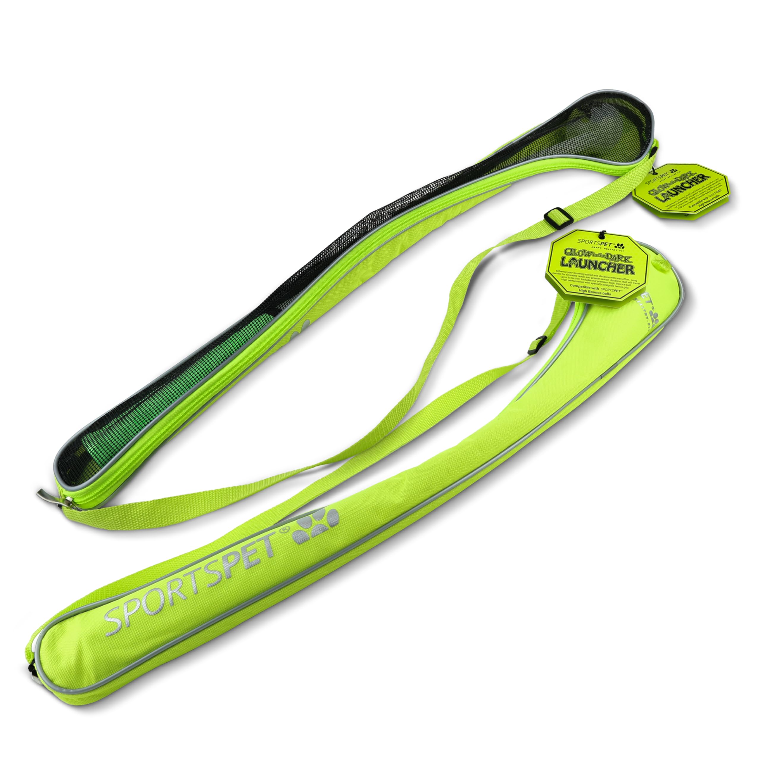 SPORTSPET High Bounce Launcher Glow in the Dark – Interactive Dog Ball Thrower for Fun, Exercise & Bonding Time – Suitable for High Bounce (60mm)