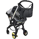 Baby & Beyond Essential Bag, Compatible with Doona Car Seat Stroller, with additional hooks and straps to be compatible with any universal stroller, Converts into Tote Diaper Bag