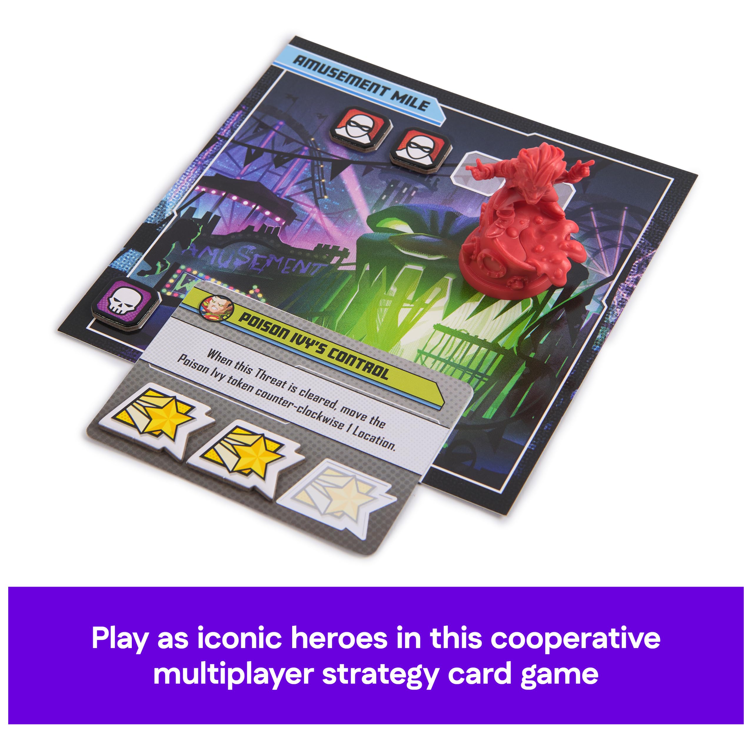 Spin Master Games, DC United Super Heroes: Batman Hush, Cooperative Multiplayer Strategy Card Game for Teens & Adults, Collectible Miniatures, 1-5 Players, Stocking Stuffer Gift Ideas for Ages 14 & Up