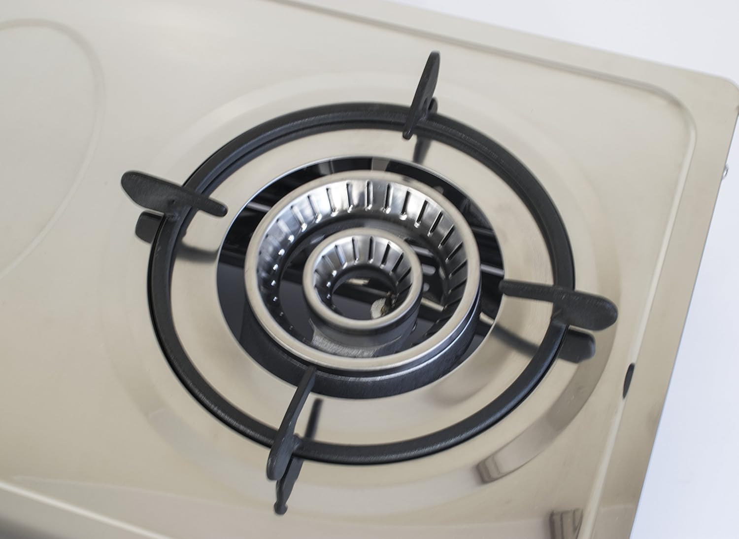 Barbecues NJ300SD Gas Stove 3 Burners 70cm Stainless Steel Indoor Hob Piezo FFD LPG Fontron Ltd