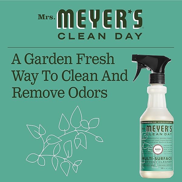 MRS. MEYER’S CLEAN DAY MULTI-SURFACE EVERYDAY CLEANER, BASIL 16 OZ (PACK OF 6)