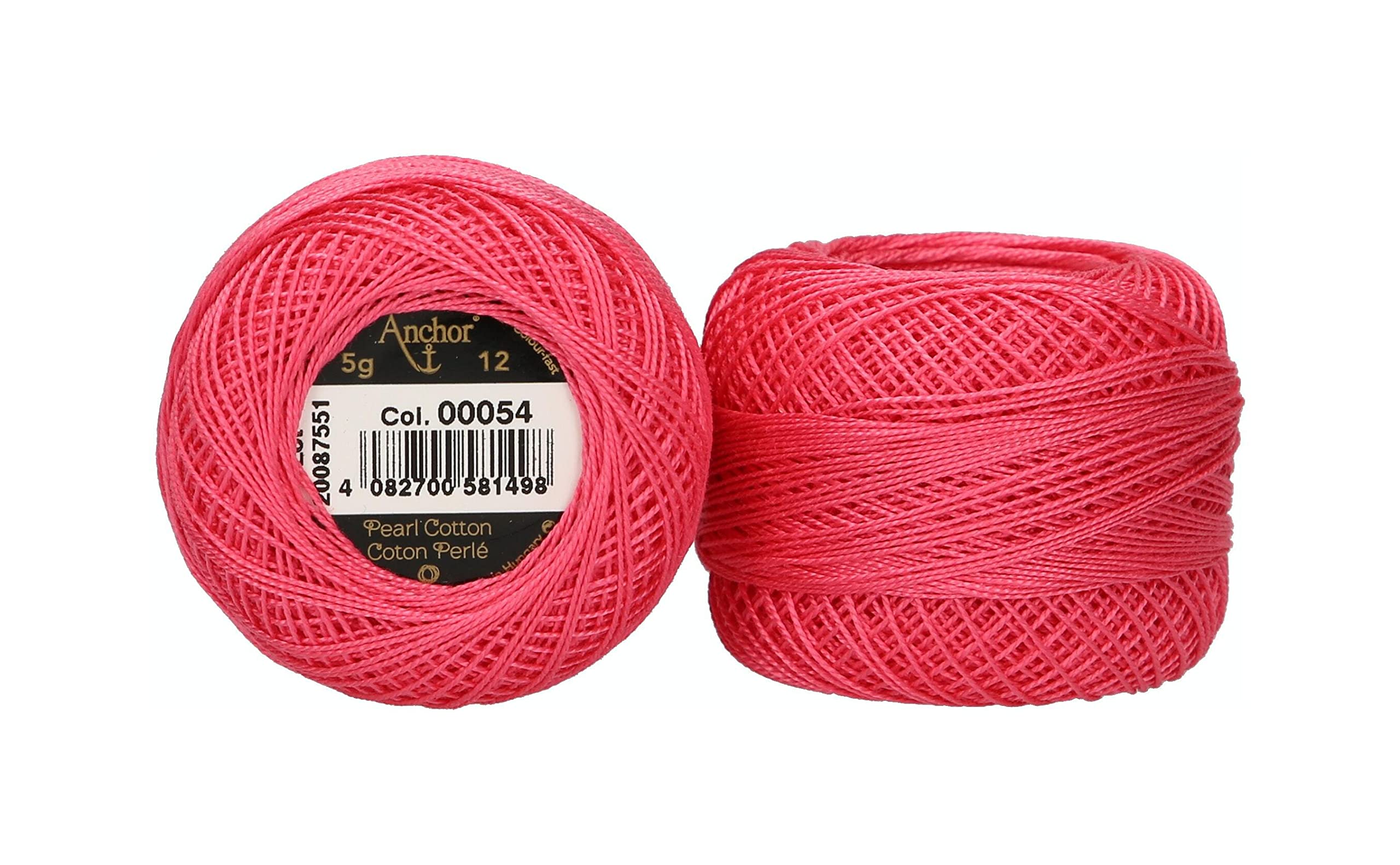 ANCHOR Pearl Yarn, Thickness: 12, Packaging: 5G, Running Length: 56M 54 Embroidery Threads