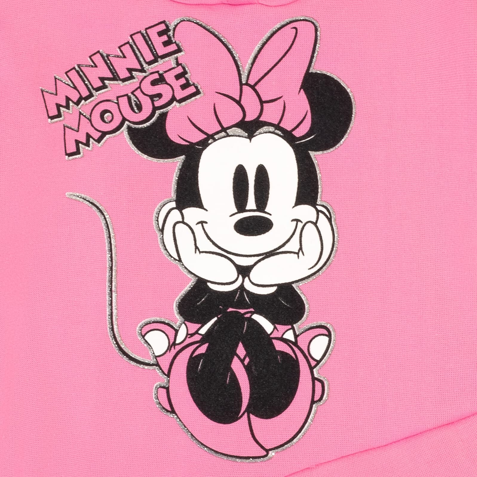 Disney Minnie Mouse Fleece Pullover Crossover Hoodie and Leggings Outfit Set Infant to Big Kid Sizes (12 Months - 14-16)