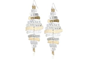 Robert Lee Morris Soho Prisma Two-Tone Sculptural Drop Earrings