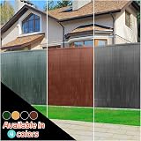 INMOZATA PVC Garden Screening 1.5m High Privacy Fence Grey 5m view 6