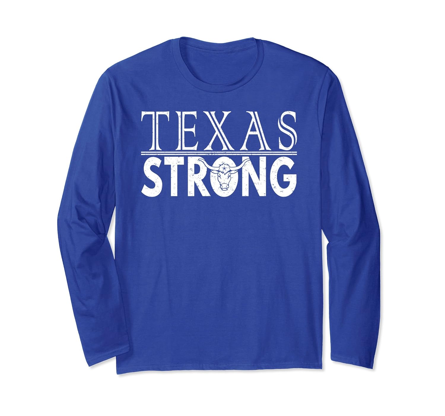 Texas Strong Bull Long Sleeve T-shirt-anz