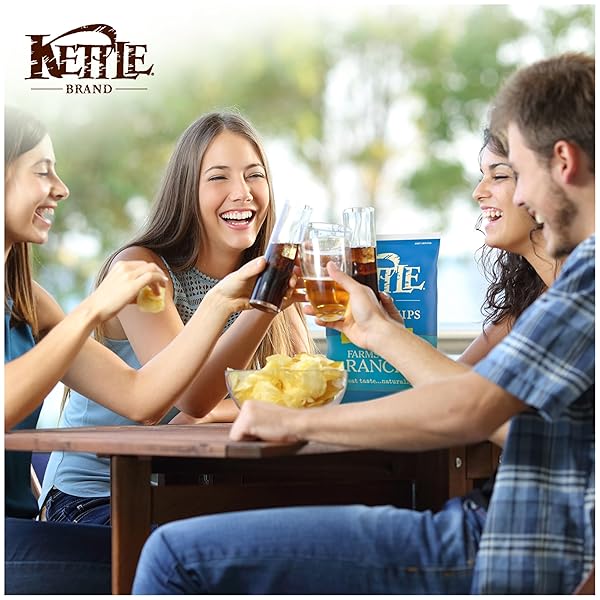 KETTLE BRAND POTATO CHIPS, FARMSTAND RANCH KETTLE CHIPS, PARTY SIZE, 13 OZ
