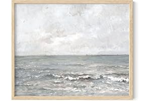 HAUS AND HUES Vintage Beach Wall Art - Vintage Oil Paintings for Exquisite Wall Decor in Home and Office Spaces (16x20 Unframed)