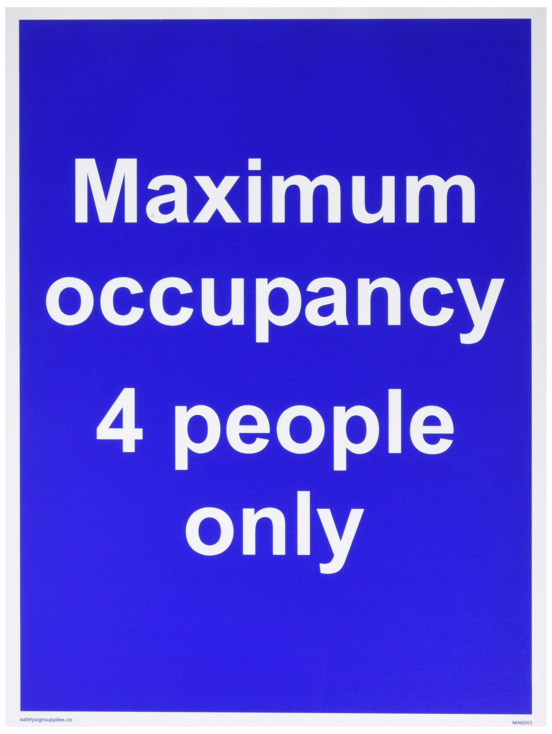 Maximum occupancy 4 people only