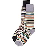 Paul Smith Men's Signature Stripes 2 Pack Socks