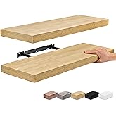 Sorbus Floating Shelves for Wall - 24" Bathroom Shelves, Wall Decor for Bedroom, Kitchen, Living Room, Home Decor & Book Stor