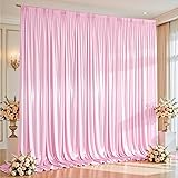 10x10 ft Pink Glitter Backdrop Curtain or