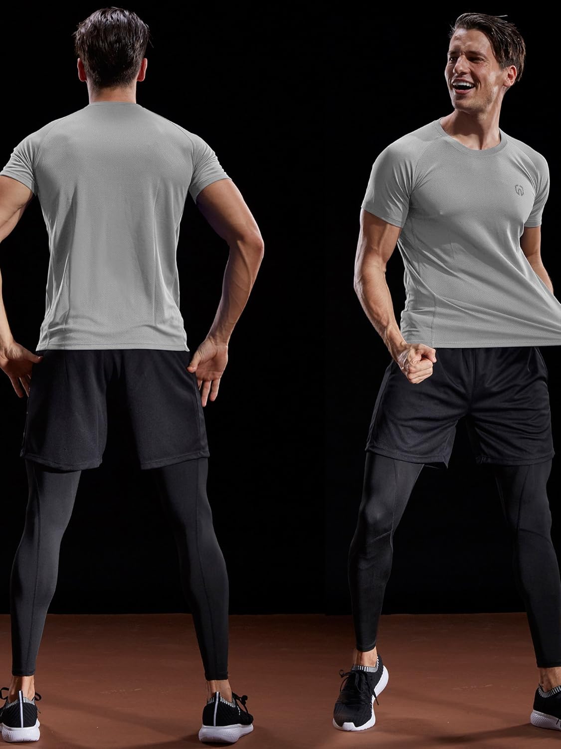 Neleus Men's Dry Fit Mesh Athletic Shirts at  Men’s Clothing store