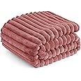Bedsure Brick Dust Fleece Twin Blanket for Couch - GentleSoft Cozy Soft Blankets for Women, Cute Small Throws for Girls, 60x80 Inches