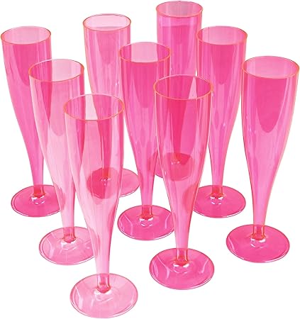 pink plastic glasses parties