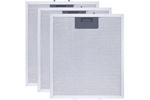 Upgraded W10169961A Range Hood Filter Replacement, Fits Whirlpool, Ikea, Kitchen Aid, Jenn Air, Aluminum Mesh Hood Grease Filter 10.5x12Inch, HR Huare Technology Aluminum Range Hood Vent Filters,3PCS