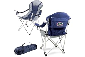 Picnic TIME NCAA Arkansas Razorbacks Reclining Camp Chair - Beach Chair for Adults - Sports Chair with Carry Bag