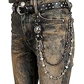 SISICHIC Jean Pants Chain: Pocket Chain Belt | Rockstar Streetwear Goth Punk Grunge emo Y2K Biker Wallet Accessories