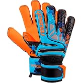 Reusch Soccer Prisma Prime S1 Fusion Evolution Finger Support LTD Goalkeeper Glove Orange/Blue, Size 11