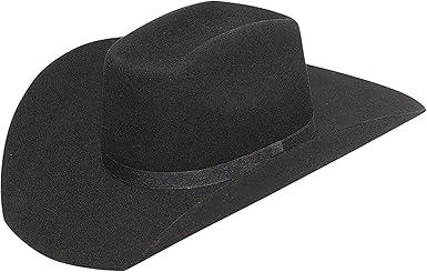black flat cowboy hat