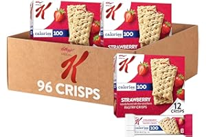 Special K Bar Pastry Crisps, Breakfast Bars, 100 Calorie Snacks, Strawberry (8 Boxes, 96 Count)