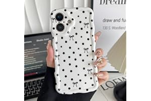 ZCDAYE for iPhone 16 Case, Cute Wavy Aethetic Printed Phone Case for Women Girls, Soft TPU Shockproof Full Camera Protective 