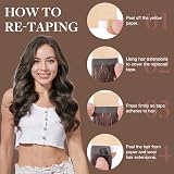 GOO GOO Tape In Hair Extensions 14inch 25g 10pcs 1B/16/1B Black to Blonde view 5