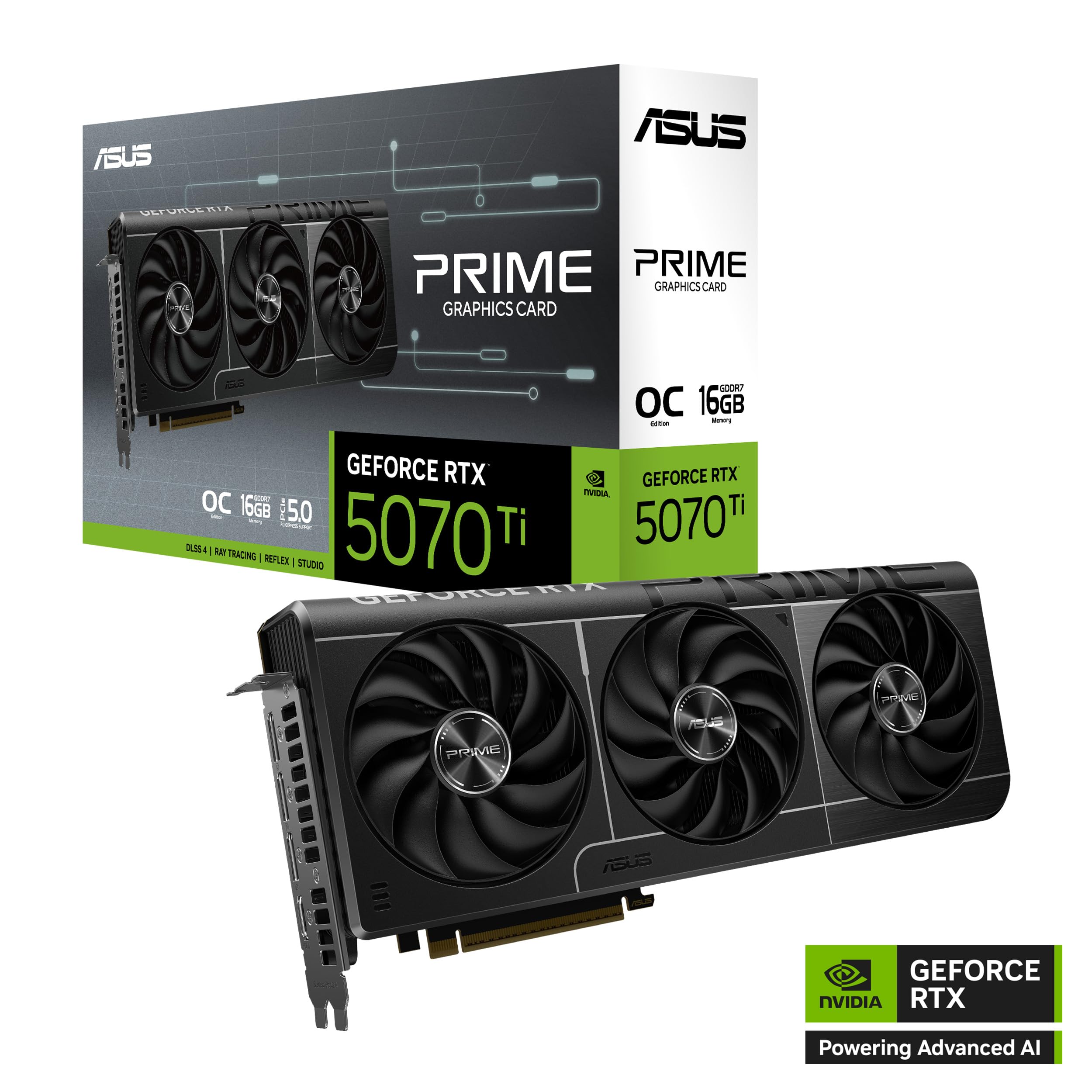 Asus Geforce Rtx 5070 Ti Prime 16Gb Gddr7 Oc Graphics Card - View 8