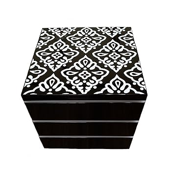 三段 タッパ 仕切り付 紀州漆器 おしゃれ 重箱 アイボリー