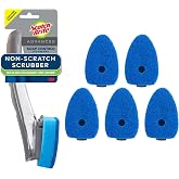 Scotch-Brite Advanced Soap Control Non-Scratch Dishwand Kit, 1 Dish Wand &amp; 5 Sponge Refills, Prevents Soap from Leaking, Leak-Free Guarantee, Best for Nonstick Pots and Pans, Glass, Tubs, &amp; Showers
