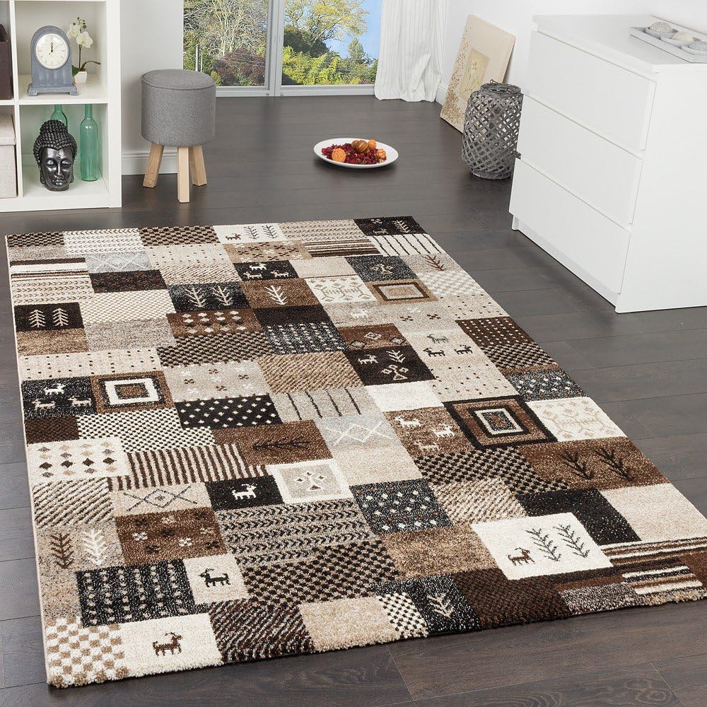 Paco Home Designer Teppiche Modern Loribaft Nomaden Teppich Gabbeh