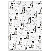 BCUANGD Dog Golf Towel - Retro Puppy Golf Bag Accessories Towel, Trendy Preppy Disc Weave Waffle & Ball Towels with Carabiner Clip Birthady Gifts for Golfer Women Dog Lover, 16"x24"