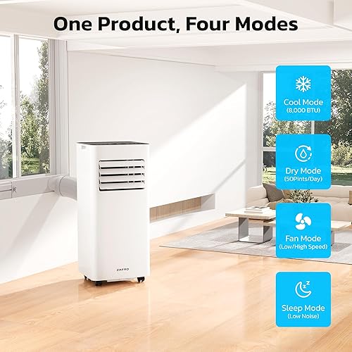 Room Air Conditioner 8,000 BTU 3-in-1 Portable AC Cools 350 Sq - Main Image