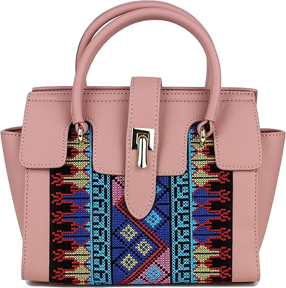 pale pink shoulder bag