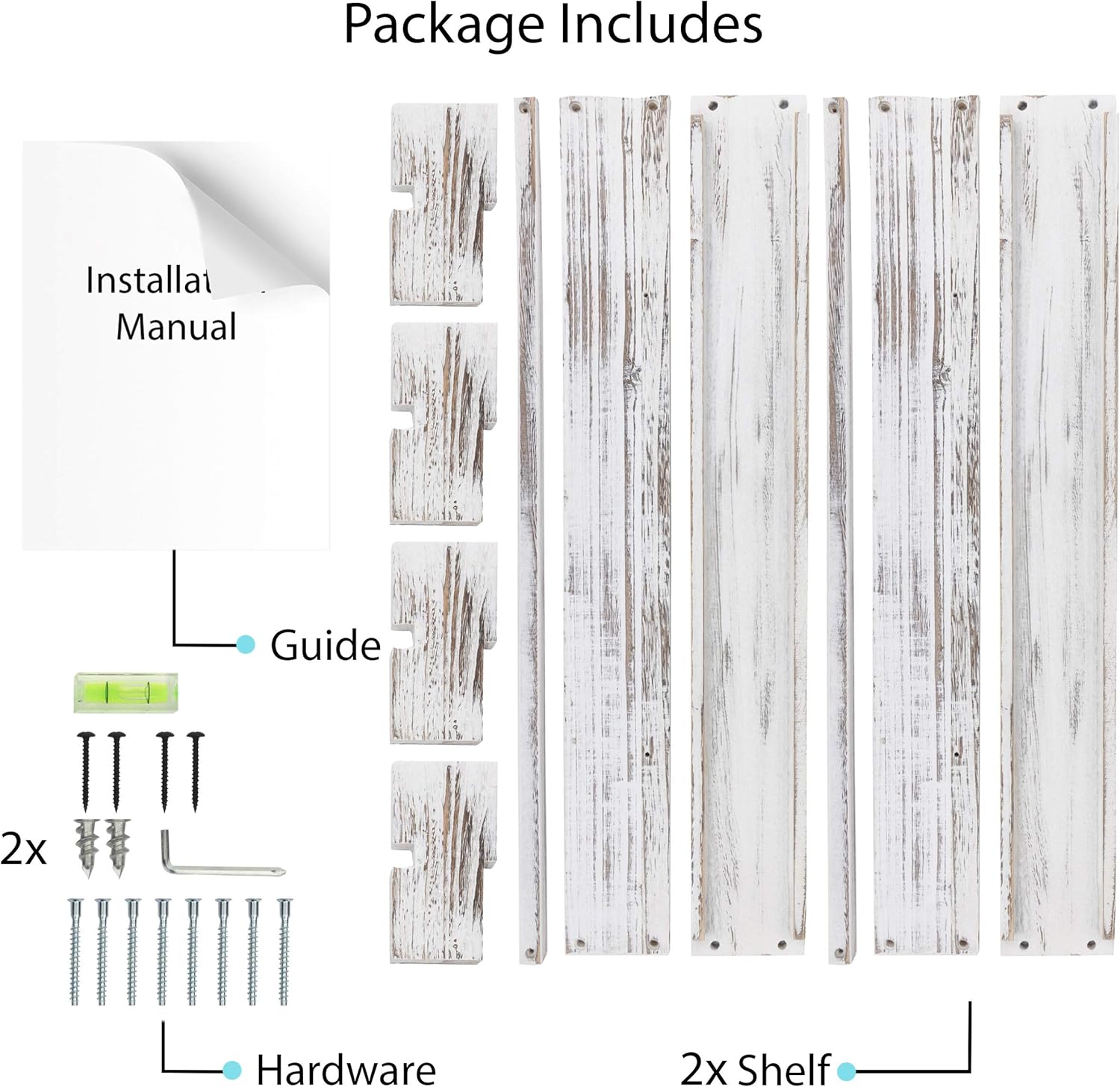 white floating bookshelves nursery