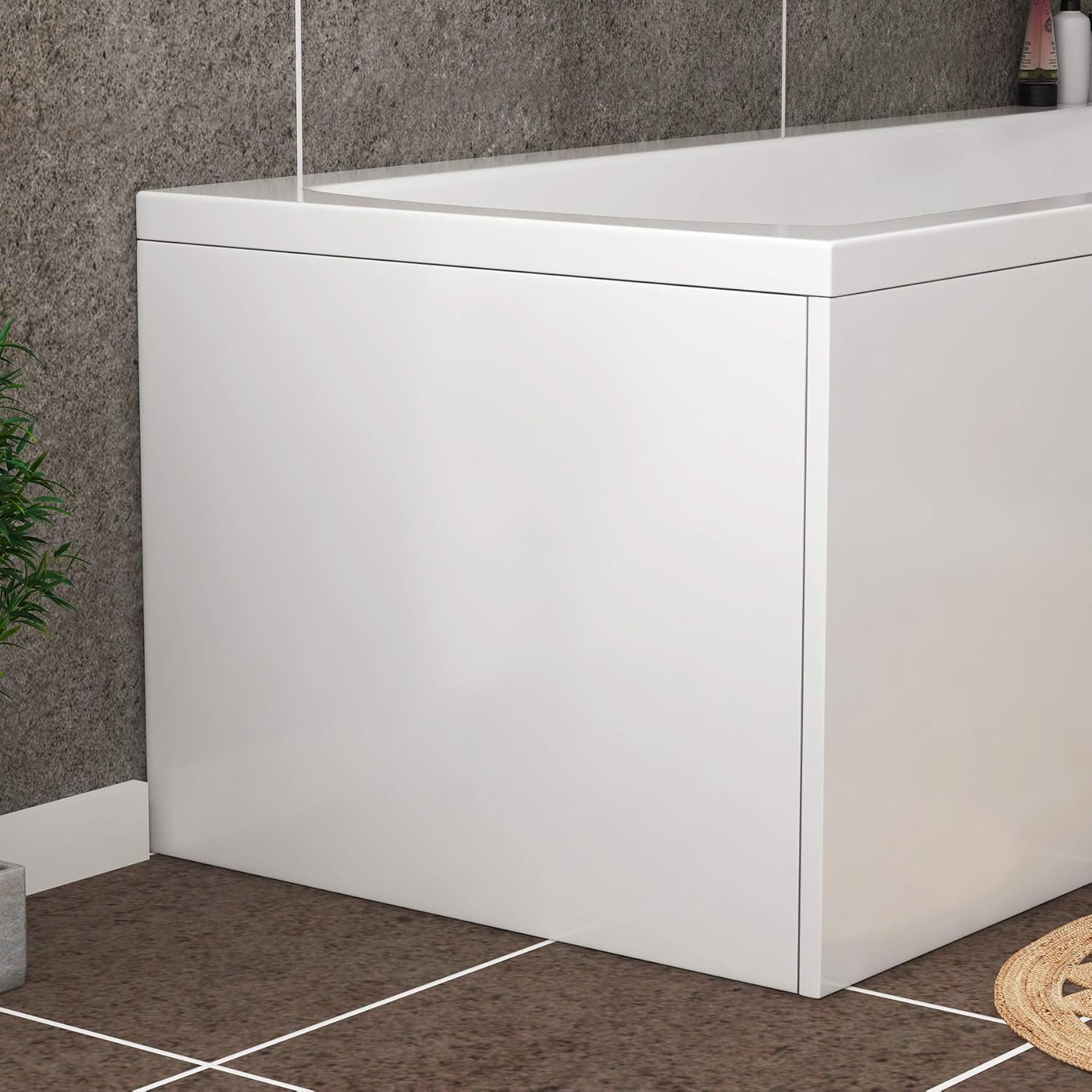 adjustable l shaped bath panel